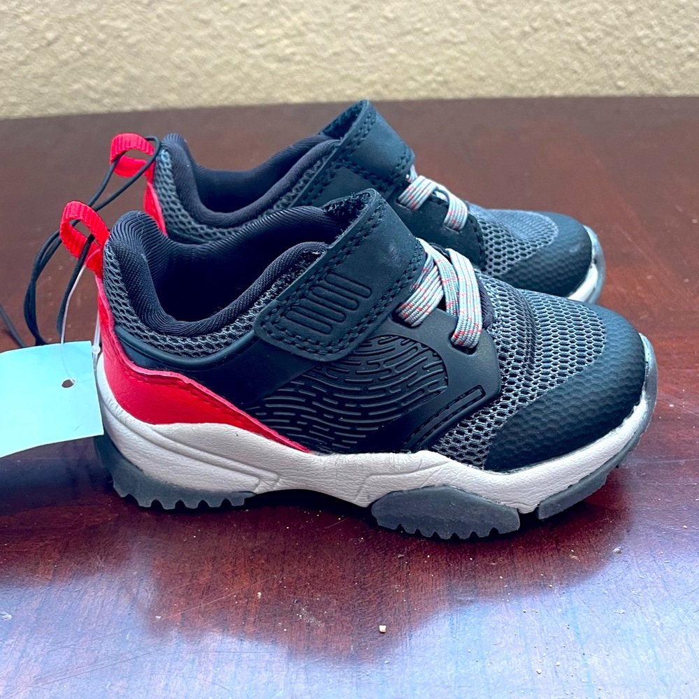 NEW With Tags Toddler Ari Mesh Apparel Sneakers - Cat & Jack Black 5